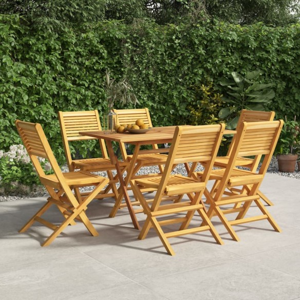 Chaises de jardin pliantes 6 pcs 47x62x90 cm bois massif teck