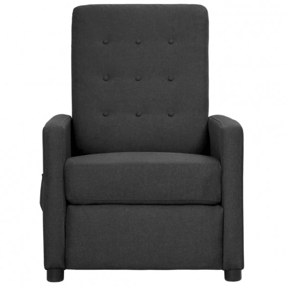 Fauteuil inclinable Gris foncé Tissu