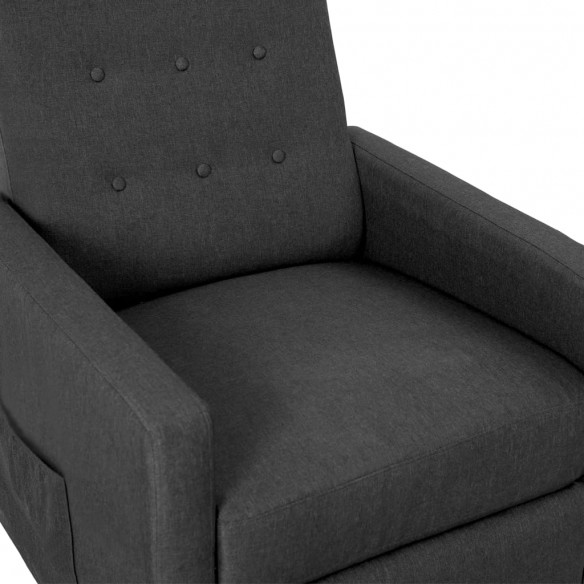 Fauteuil inclinable Gris foncé Tissu