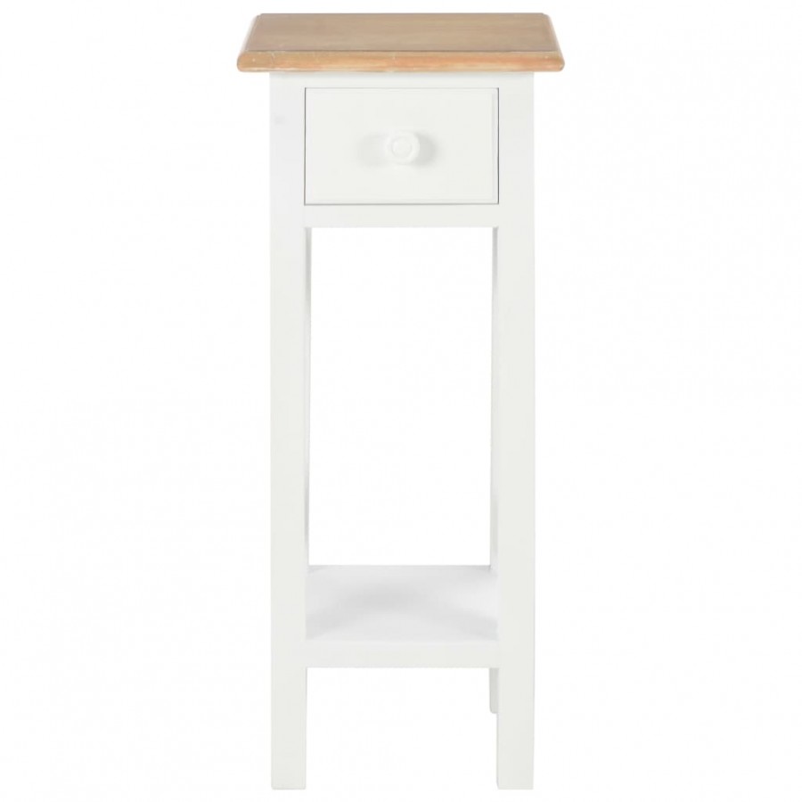 Table d'appoint Blanc 27 x 27 x 65,5 cm Bois