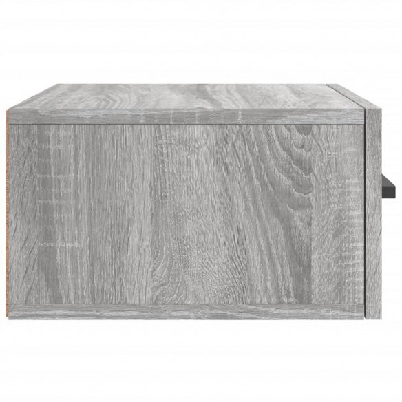 Table de chevet murale sonoma gris 35x35x20 cm