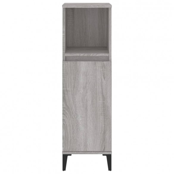 Armoire salle de bain sonoma gris 30x30x100 cm