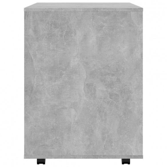 Armoire à roulettes Gris béton 60x53x72 cm Aggloméré