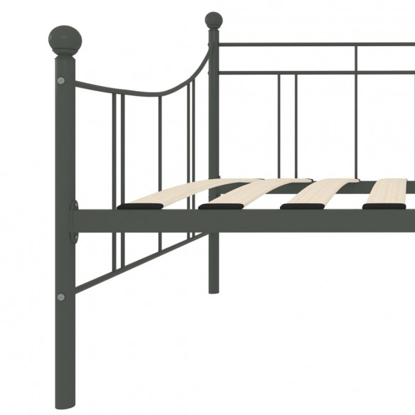 Cadre de lit de repos Gris Métal 90 x 200 cm