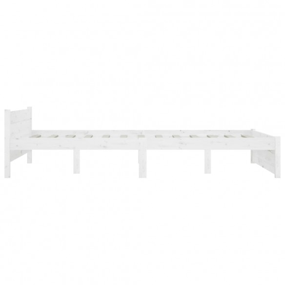 Cadre de lit avec tiroirs Blanc 120x200 cm