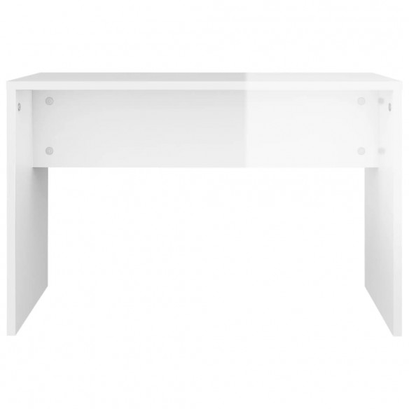 Ensemble de coiffeuse Blanc brillant 86,5x35x136 cm