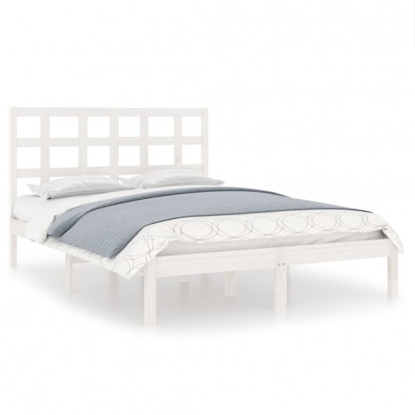 Cadre de lit Blanc Bois massif 180x200 cm Super King