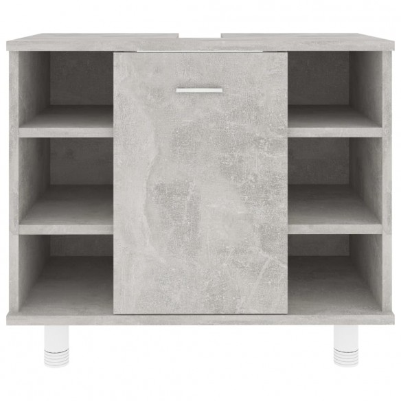 Armoire de salle de bain Gris béton 60x32x53,5 cm Aggloméré