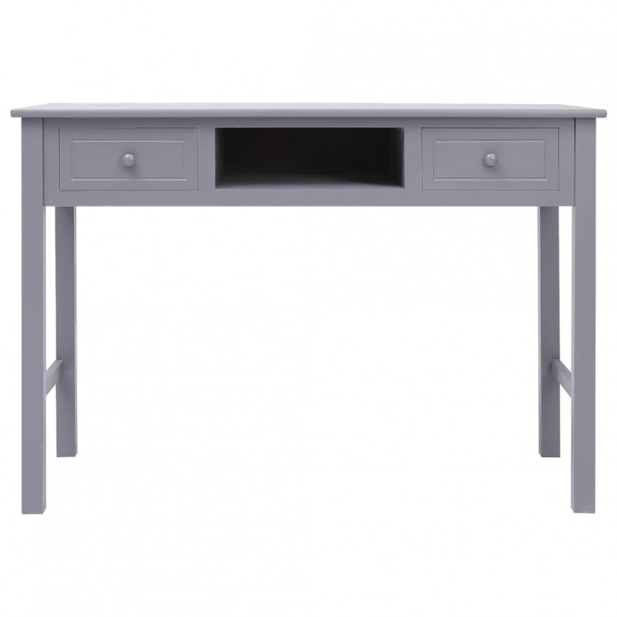 Buffet Gris 108x45x76 cm Bois de Paulownia massif