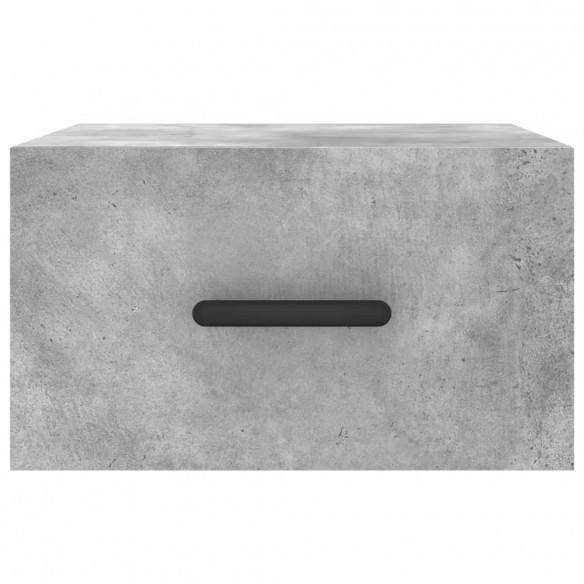 Tables de chevet murales 2 pcs gris béton 35x35x20 cm