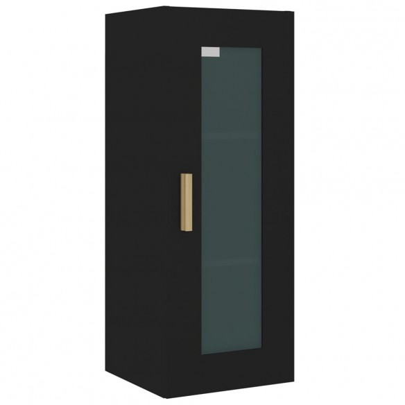 Armoire murale suspendue Noir 34,5x34x90 cm