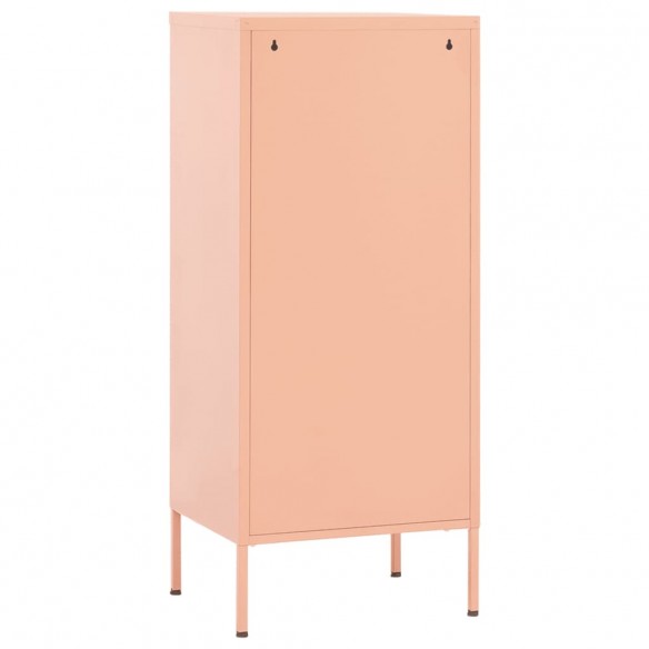 Armoire de rangement Rose 42,5x35x101,5 cm Acier