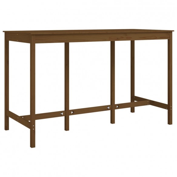 Table de bar Marron miel 180x80x110 cm Bois massif de pin