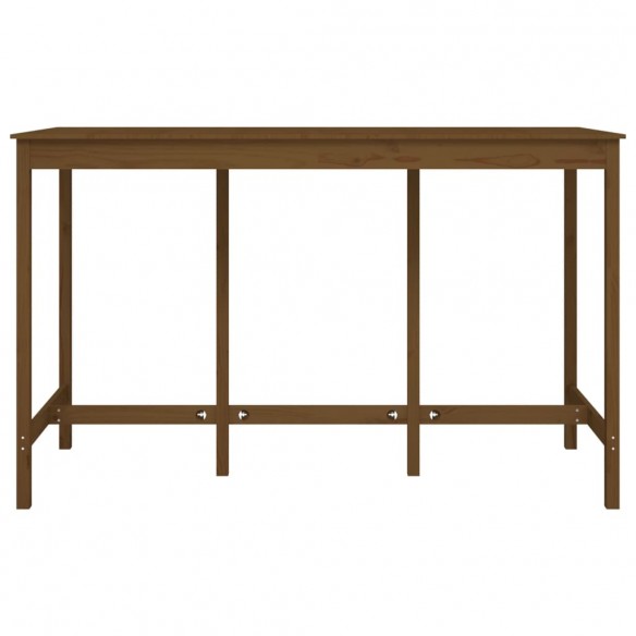 Table de bar Marron miel 180x80x110 cm Bois massif de pin