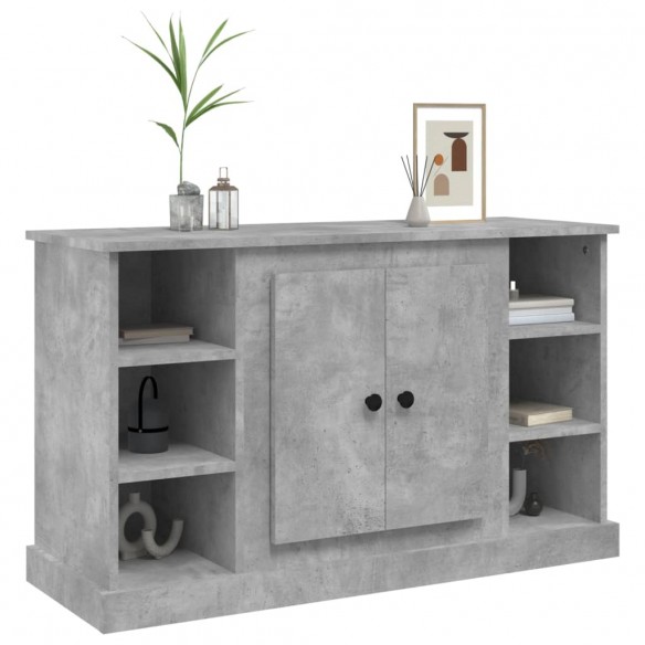 Buffet Gris béton 100x35,5x60 cm Bois d'ingénierie