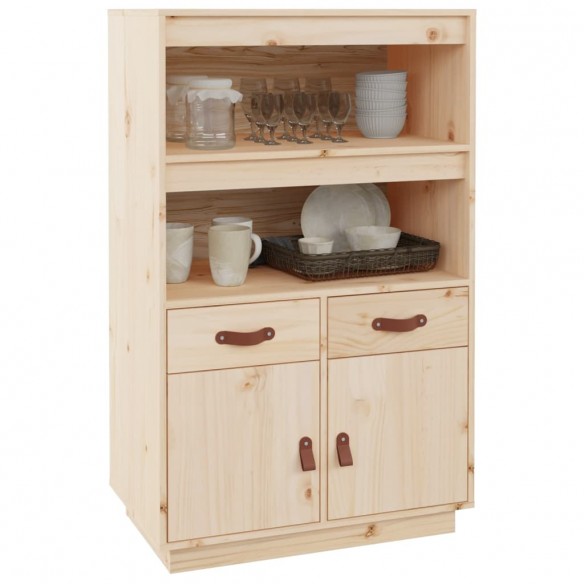 Buffet haut 67x40x108,5 cm Bois massif de pin