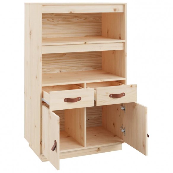 Buffet haut 67x40x108,5 cm Bois massif de pin