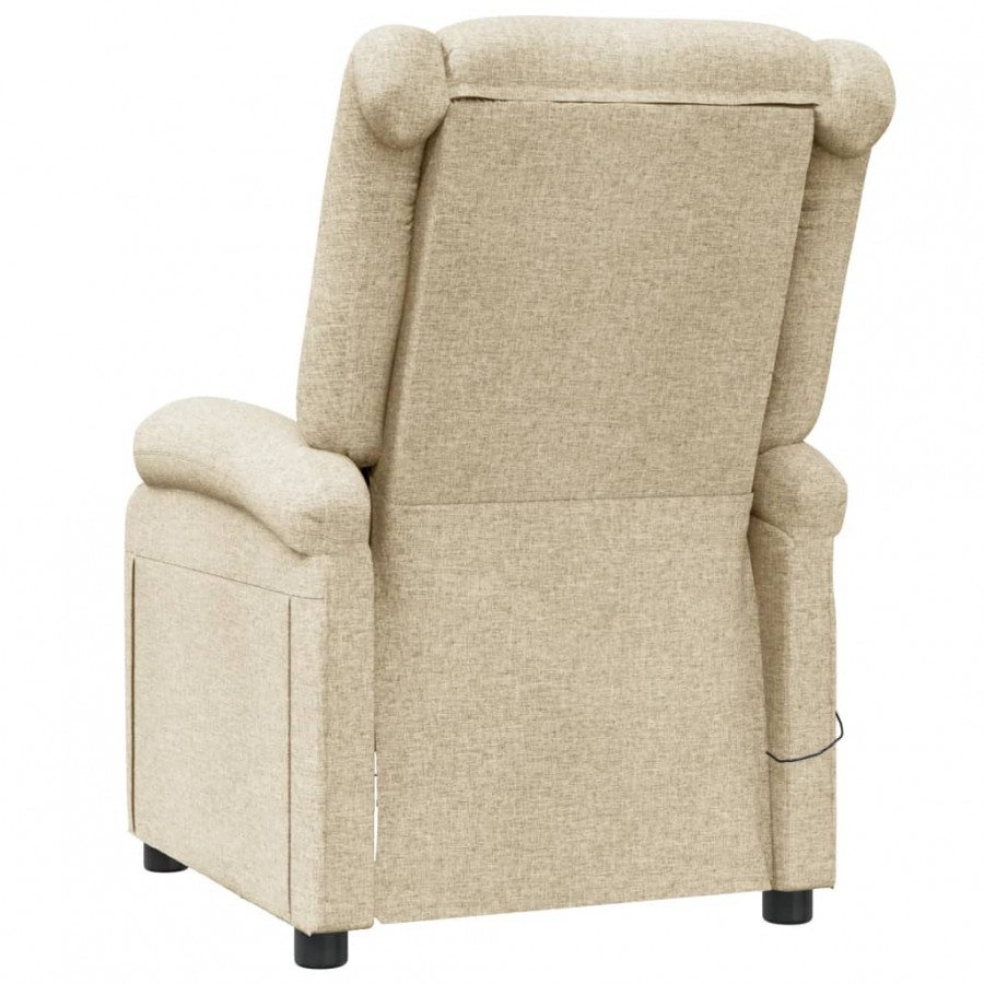 Fauteuil de massage Crème Tissu Fauteuil de massage Crème Tissu