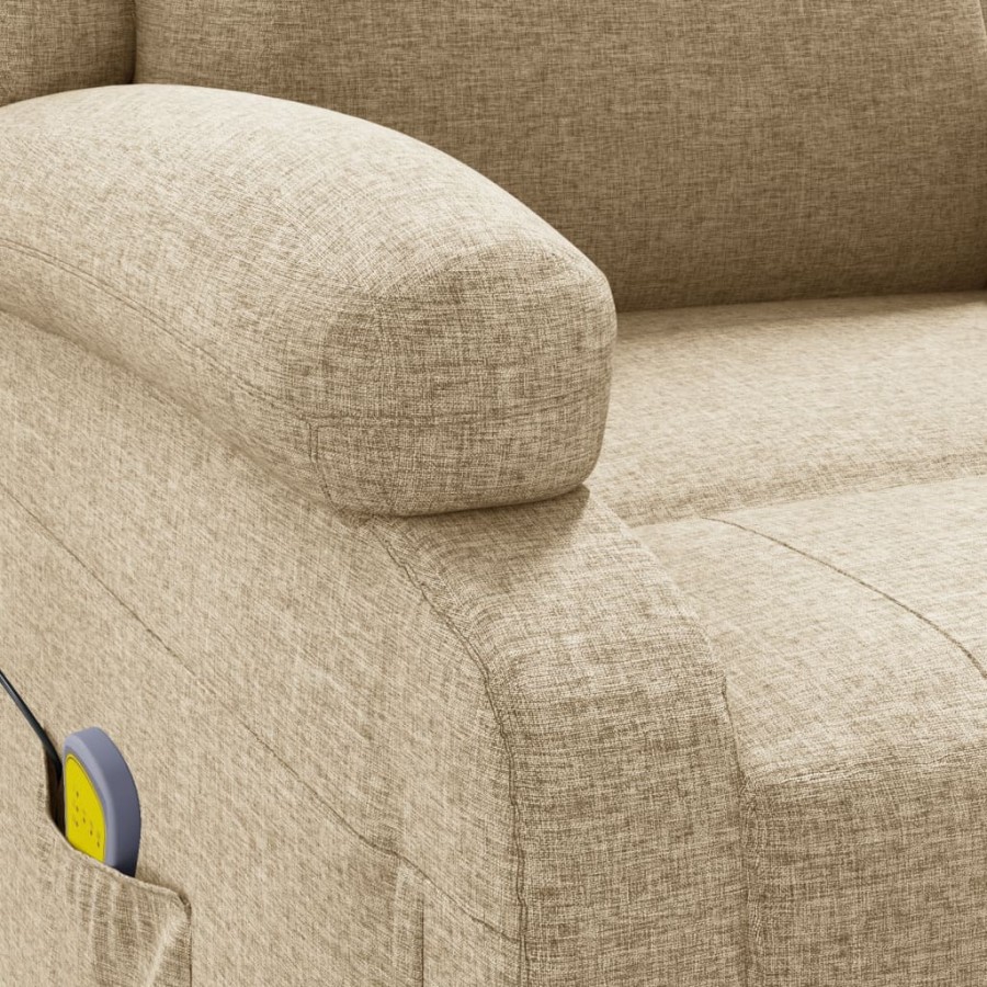 Fauteuil de massage Crème Tissu Fauteuil de massage Crème Tissu