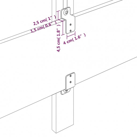 Têtes de lit 4 pcs Marron 100x5x78/88 cm Similicuir