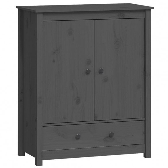 Buffet Gris 83x41,5x100 cm Bois massif de pin