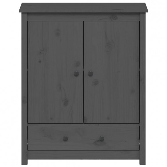 Buffet Gris 83x41,5x100 cm Bois massif de pin