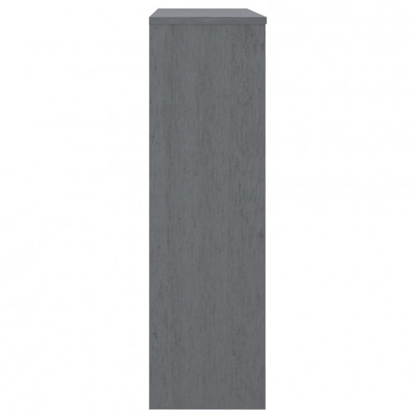 Dessus de buffet HAMAR Gris foncé 90x30x100 cm Bois de pin