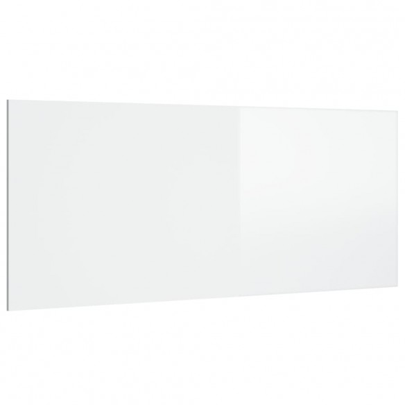 Tête de lit Blanc brillant 200x1,5x80 cm Bois d'ingénierie