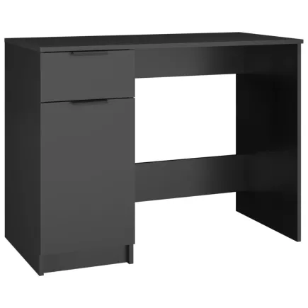 Bureau noir 100x50x75 cm bois d'ingénierie 2