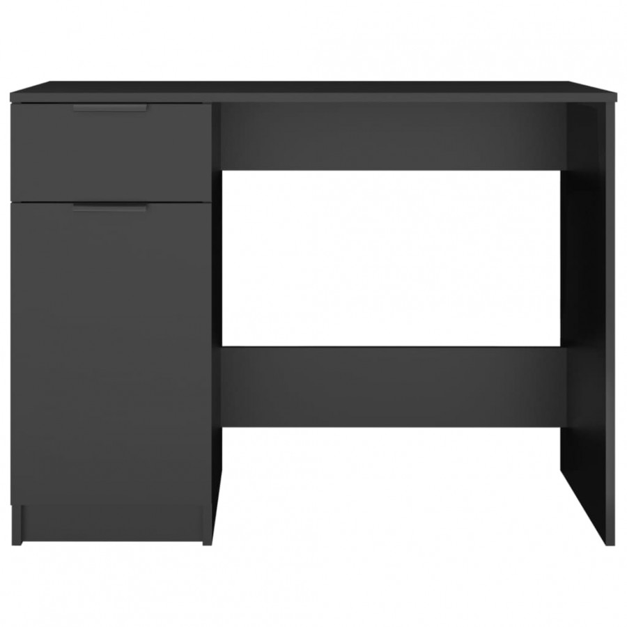 Bureau noir 100x50x75 cm bois d'ingénierie
