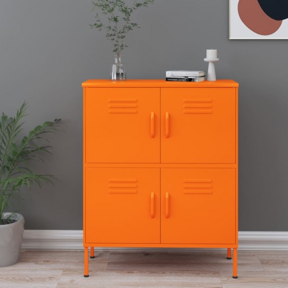 Armoire de rangement Orange 80x35x101,5 cm Acier