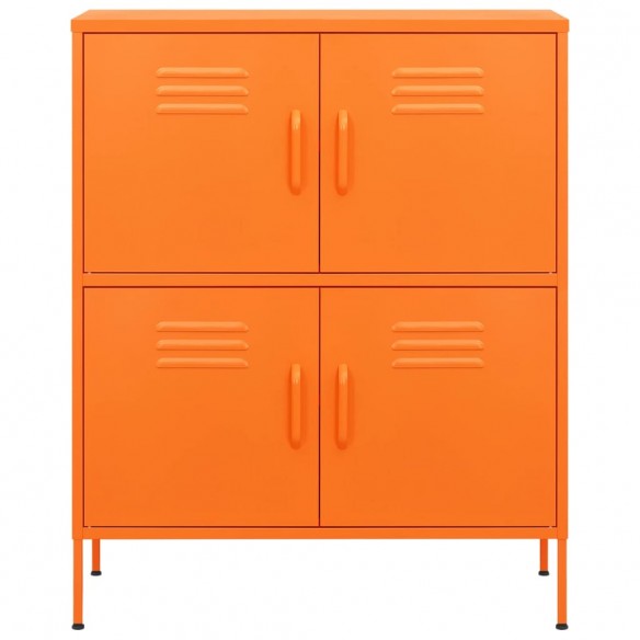 Armoire de rangement Orange 80x35x101,5 cm Acier