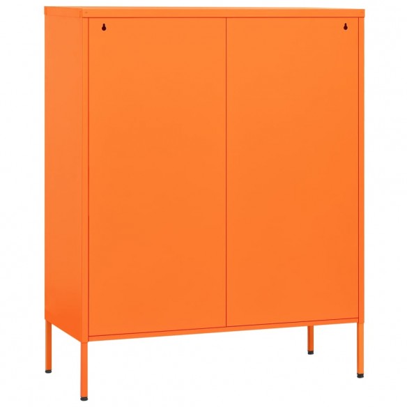 Armoire de rangement Orange 80x35x101,5 cm Acier