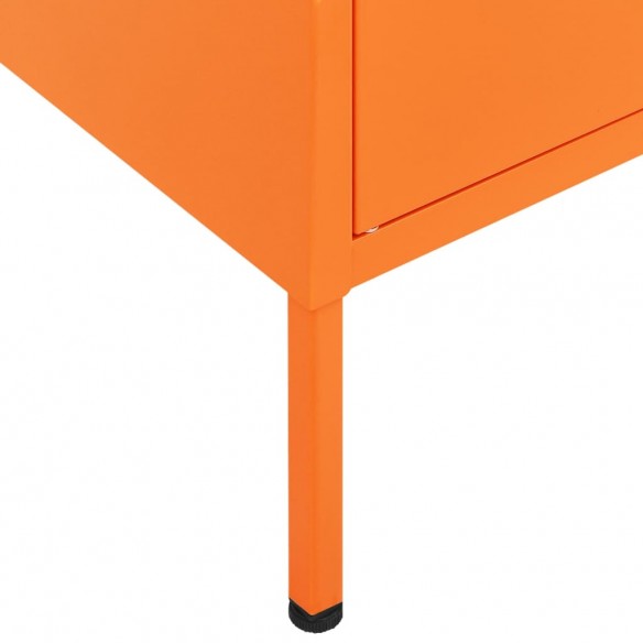 Armoire de rangement Orange 80x35x101,5 cm Acier