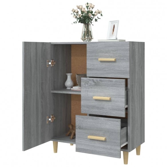 Buffet sonoma gris 69,5x34x90 cm bois d'ingénierie