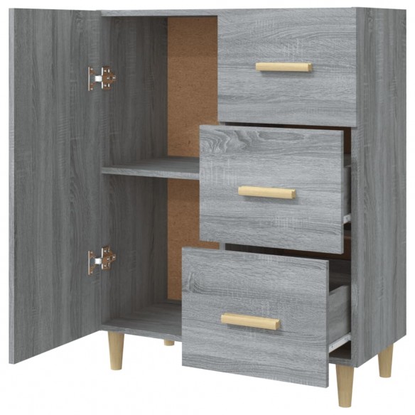 Buffet sonoma gris 69,5x34x90 cm bois d'ingénierie