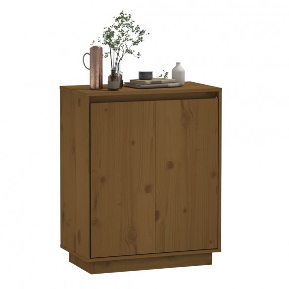 Buffet Marron miel 60x34x75 cm Bois massif de pin