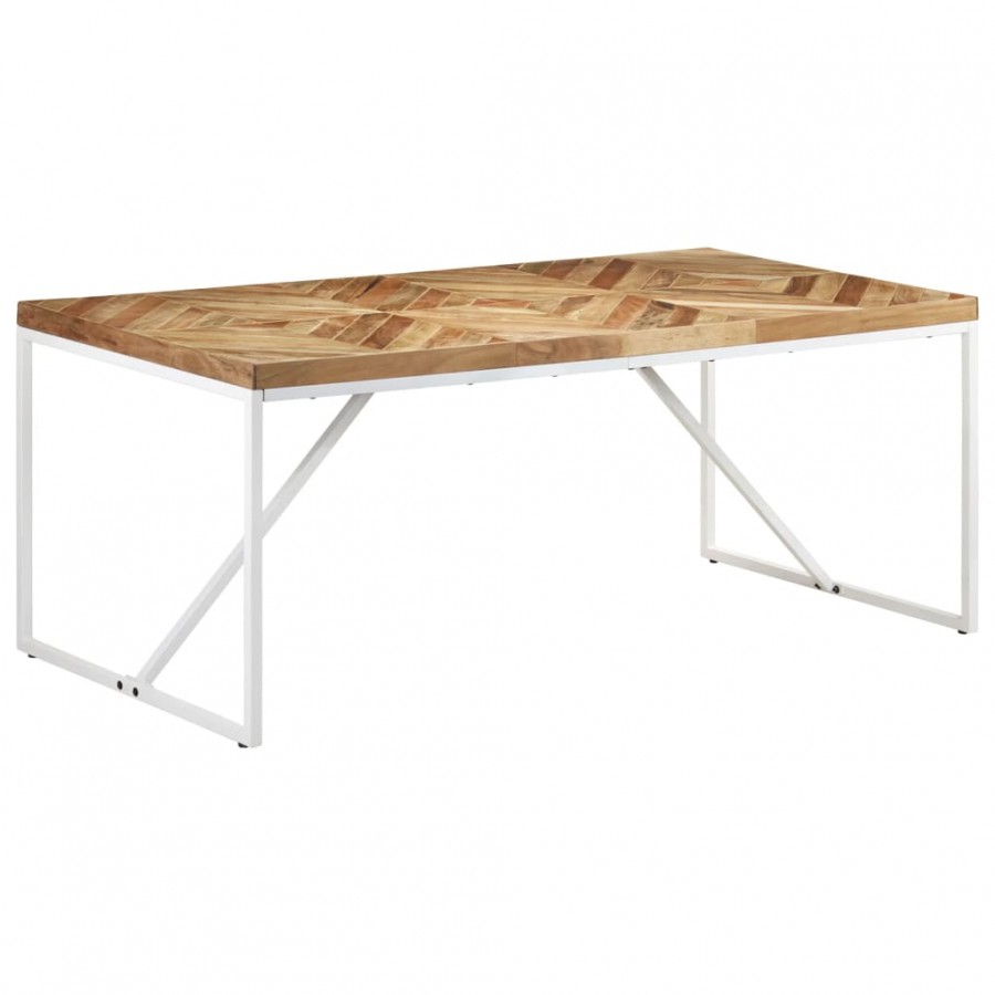 Table à dîner 180x90x76 cm Bois massif d'acacia et de manguier