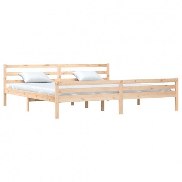 Cadre de lit bois massif 180x200 cm super king