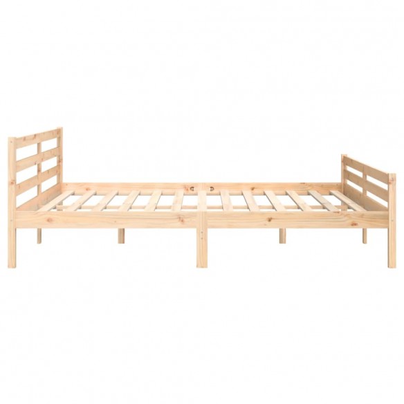 Cadre de lit bois massif 180x200 cm super king