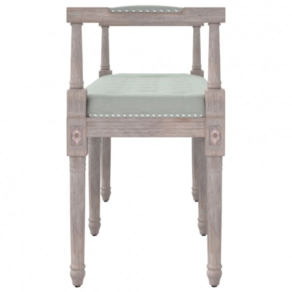 Banc Gris clair 110x40x70 cm Velours