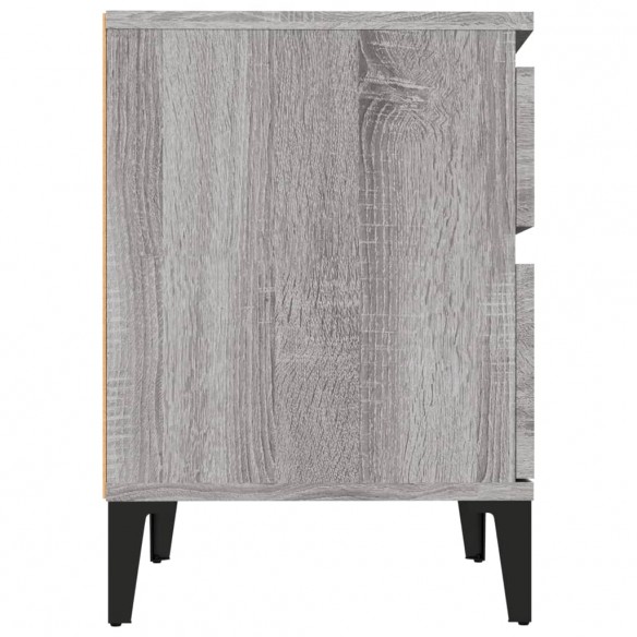 Table de chevet Sonoma gris 40x35x50 cm