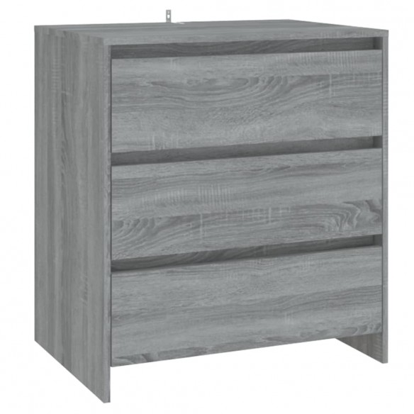 Buffets 2 pcs Sonoma gris Bois d'ingénierie