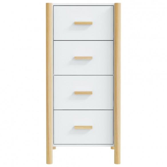 Buffet haut Blanc 42x38x90 cm Bois d'ingénierie