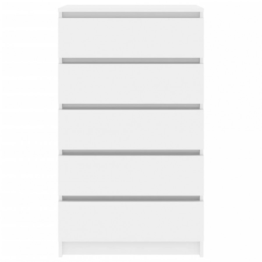Commode Blanc brillant 60x36x103 cm 