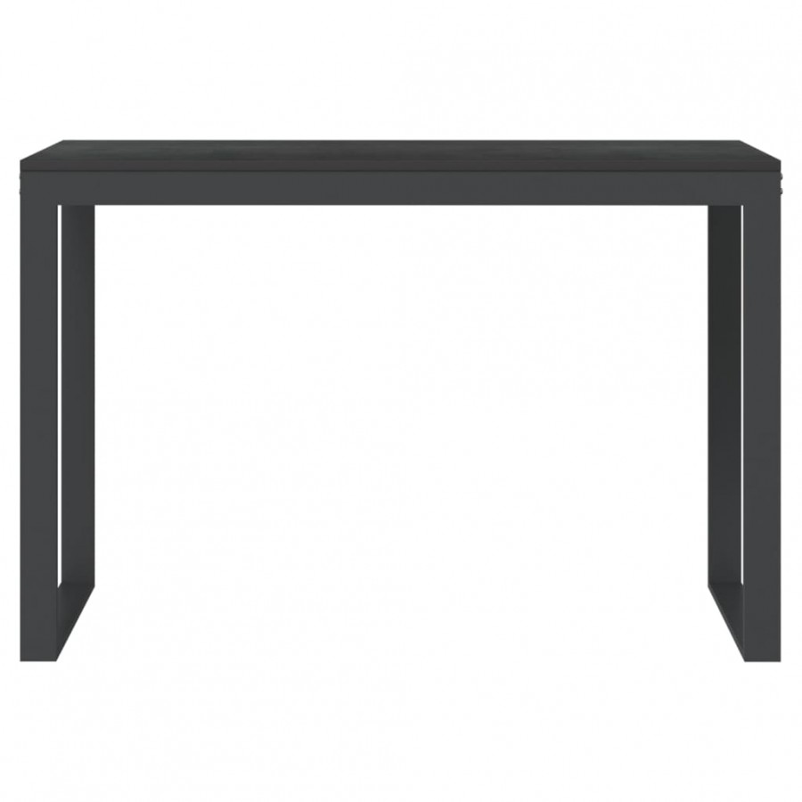 Bureau d'ordinateur Noir 110x60x73 cm Bois d’ingénierie