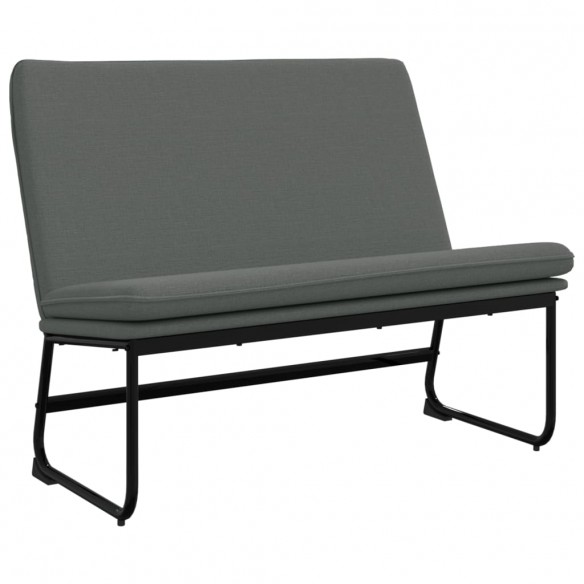 Banc Gris foncé 100x75x76 cm Tissu