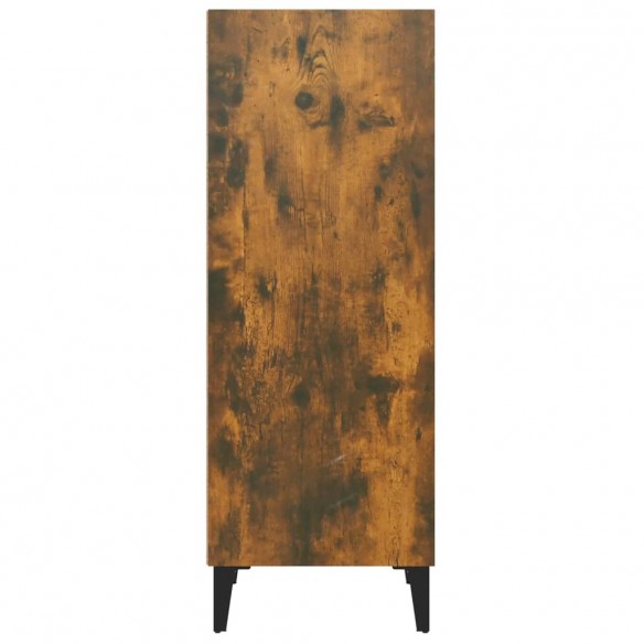 Buffet chêne fumé 34,5x32,5x90 cm bois d'ingénierie