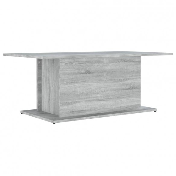 Table basse Sonoma gris 102x55,5x40 cm Aggloméré