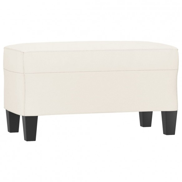 Banc Crème 70x35x41 cm Similicuir